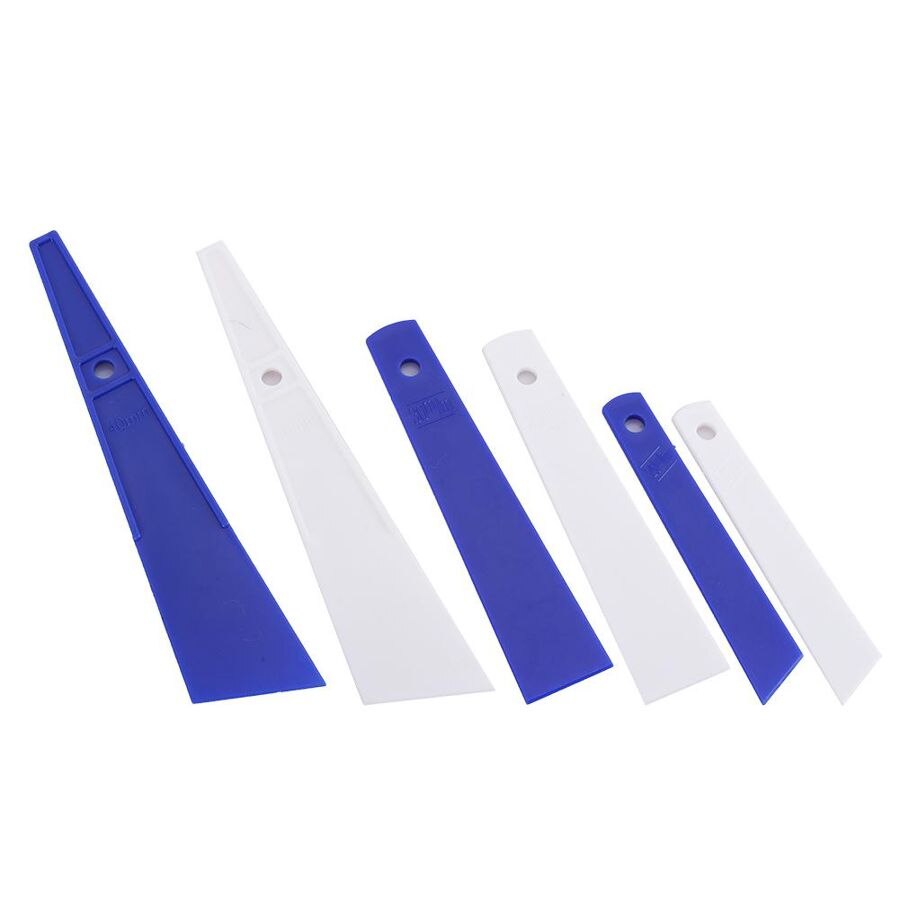 6Pcs Plastic Lijm Tool Uitstrijkje Lijm Schraper Lederen Craft Gereedschap Hand-Made Naaien Plastic Lijm Tool Accessoires