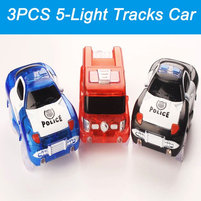 DIY Glowing Race Track Bend Flash in the Dark Assembly Flexible Car Toy 165/240pcs Glow Racing Track Set Children's day: 5