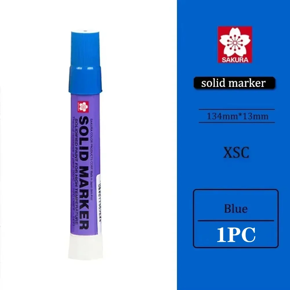 1PC SAKURA XSC Solid Color Marker Paint Pen Industrial Crayon Dry Writable Steel Plate Water-oil Surface Permanent Markers: Clear