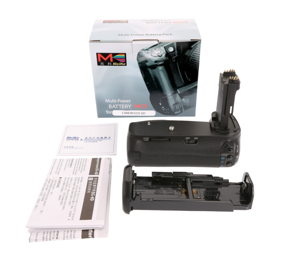 MEKE Meike MK 6D soporte de agarre de batería Vertical para Canon 6d