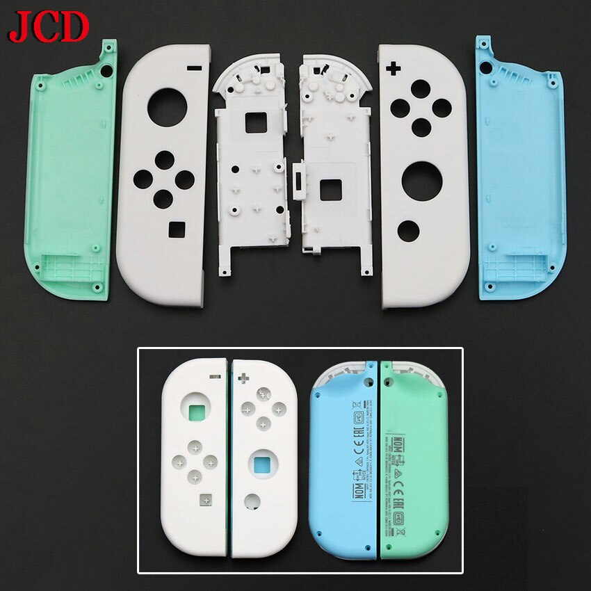 JCD 1Set Animal Crossing Replacement Housing Shell Case For Nintend Switch Joycon Left Right Controller Cover with middle frame: NO 8