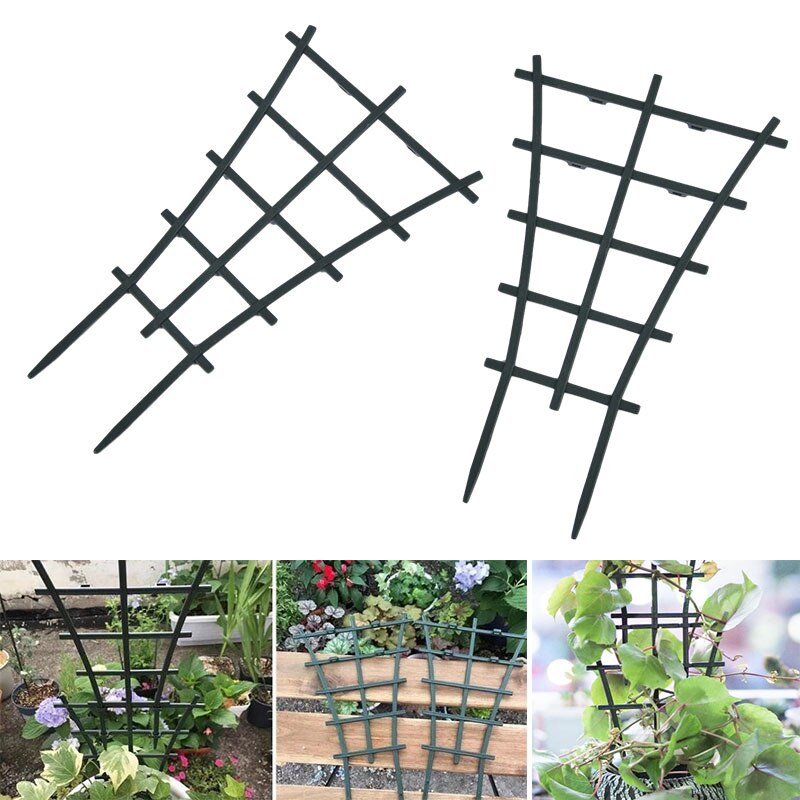 2× 25m Garden Green Plastic Trellis Netting Support Climbing Bean Plant Nets Grow Vining Vegetables/Fruits/Flowers