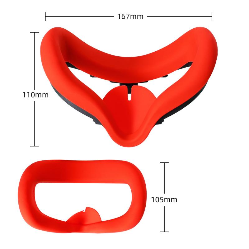 Siliconen Oogmasker Cover Pad Voor Oculus Quest 2 Vr Bril Accessoires Siliconen Antislip Eye masker Vr/Ar Glazen