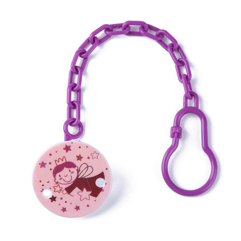 Chaîne porte-sucette à motif de dessin animé pour tout-petit enfant,attache-sucette, clips porte-tétine pour mamelon,: F