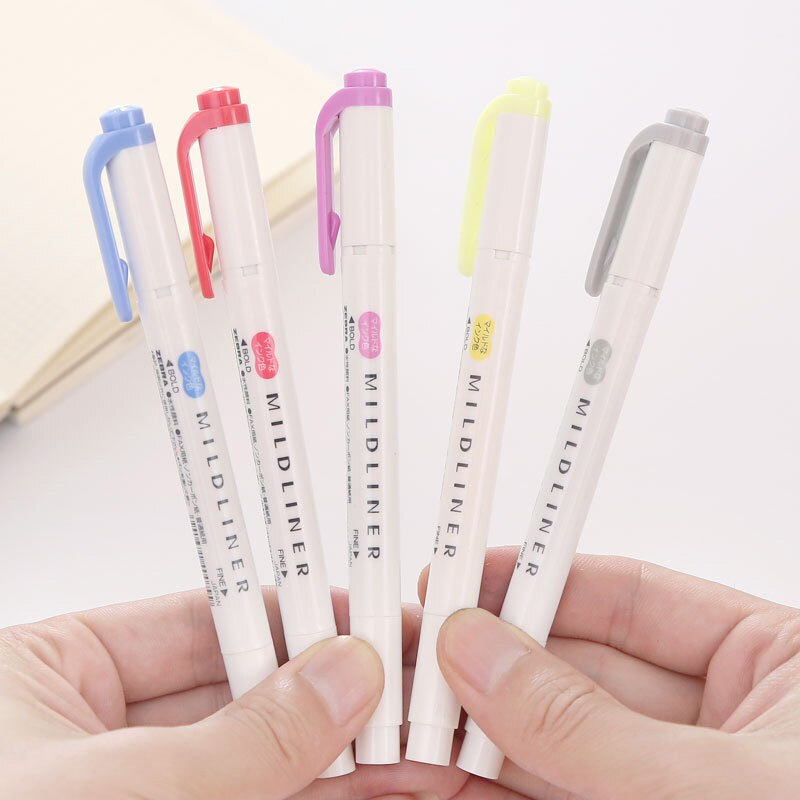 Original Zebra Mildliner Textmarker Dual Liner Textmarker Hersteller Stift Japanischen leicht Liner Textmarker Stift