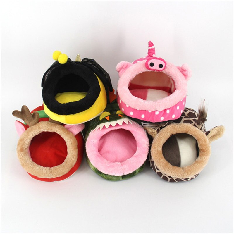 Mini Schuhe bilden Kleine Haustier Ratte Hamster KäFeige Braun verrotten Rosa Komfortable Guinea Schwein Zelle Bett Für Igel Käfige Nette Nest
