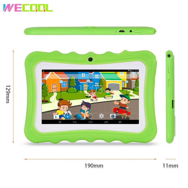 Wocool A61 Tablet PC para niños 7 pulgadas Android Tablet Quad Core 8GB 1024x600 pantalla niños educación juegos Xmax de Cumpleaños PAD