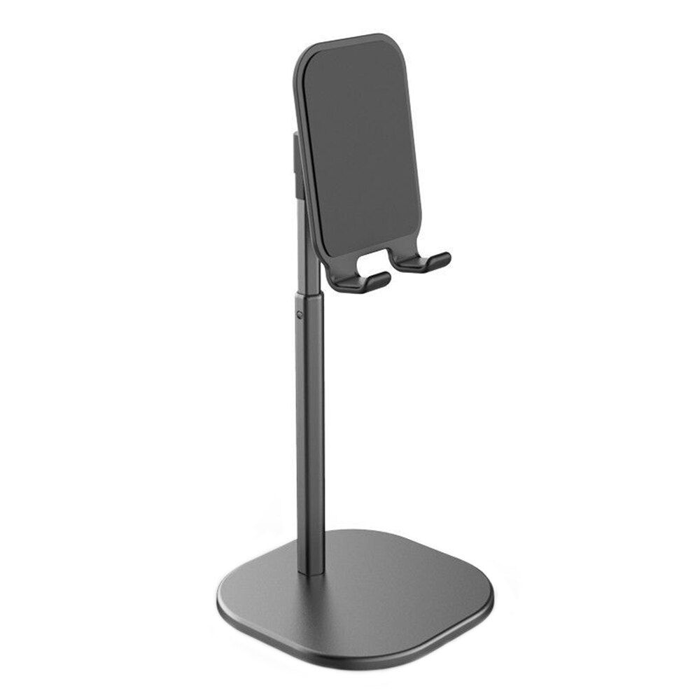 Desktop Metalen Mobiele Telefoon Houder Lui Persoon Passen Mobiele Telefoon Ondersteuning Tablet Universal Mini Maat Live Tv Stand Zwart Zilver: Blauw