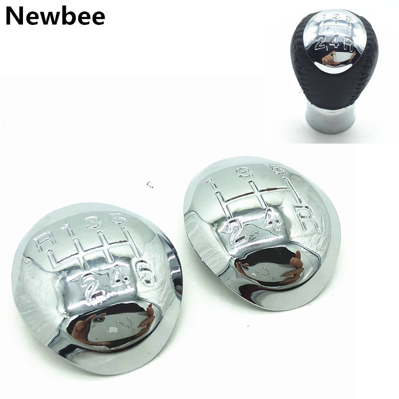 Manuell 5/6- trinns girskifte spak pinnehåndtak hodedeksel kromhette for mazda 3 5 6 323 626 premacy mpv  rx8 bilstyling