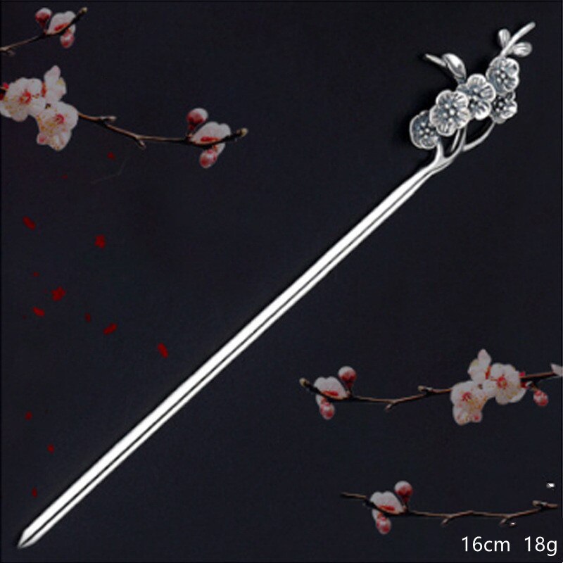 Bocai  s925 haaraccessoires aus sterlingsilber, 2022 beliebte kopfbedeckungen, haarnadeln aus reinem silber, schmuck für damen: D