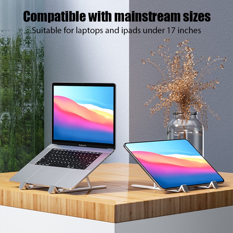 Verstelbare Laptop Stand Draagbare Notebook Ondersteuning Base Houder Tafel Opvouwbare Beugel Voor Macbook Air Ipad Tablet Accessoires