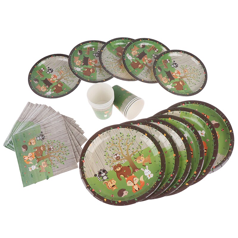 Get Wild Jungle borden (23cm) - 8 stuks