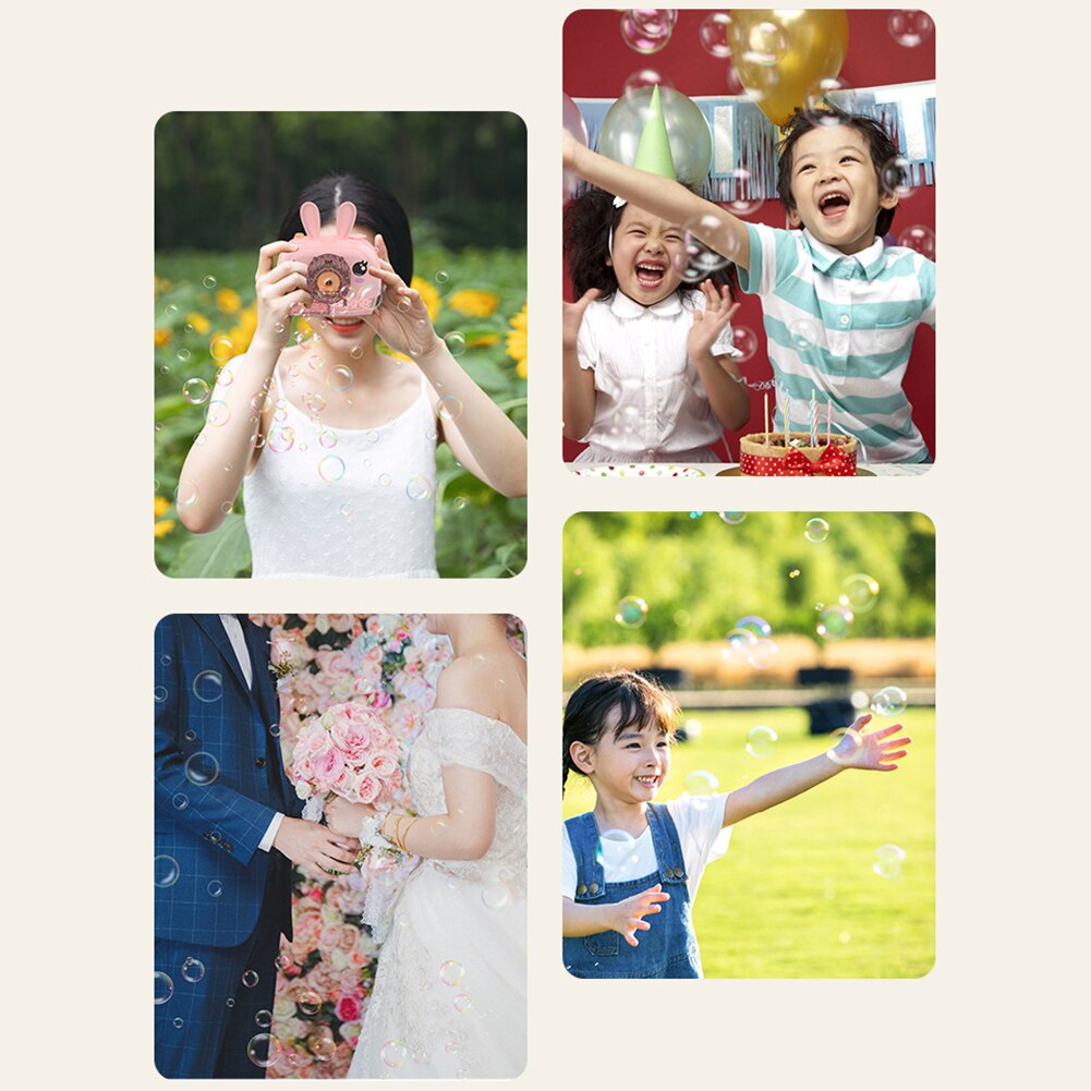 Elektrische Automatische Blase Set Kaninchen Elch Kamera Licht Musik Blase Gebläse Maschine Spielzeug Kinder Seife Wasser Blase Gebläse Maschine Spielzeug