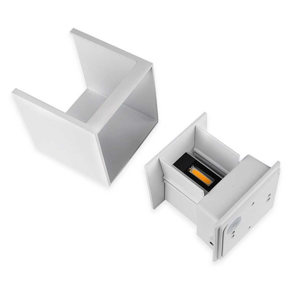 IP65 Waterproof 6W 12W Outdoor Led Wall Lamp modern Aluminum Adjustable Surface Mounted Cube Led Garden Porch Light Wall Lamps