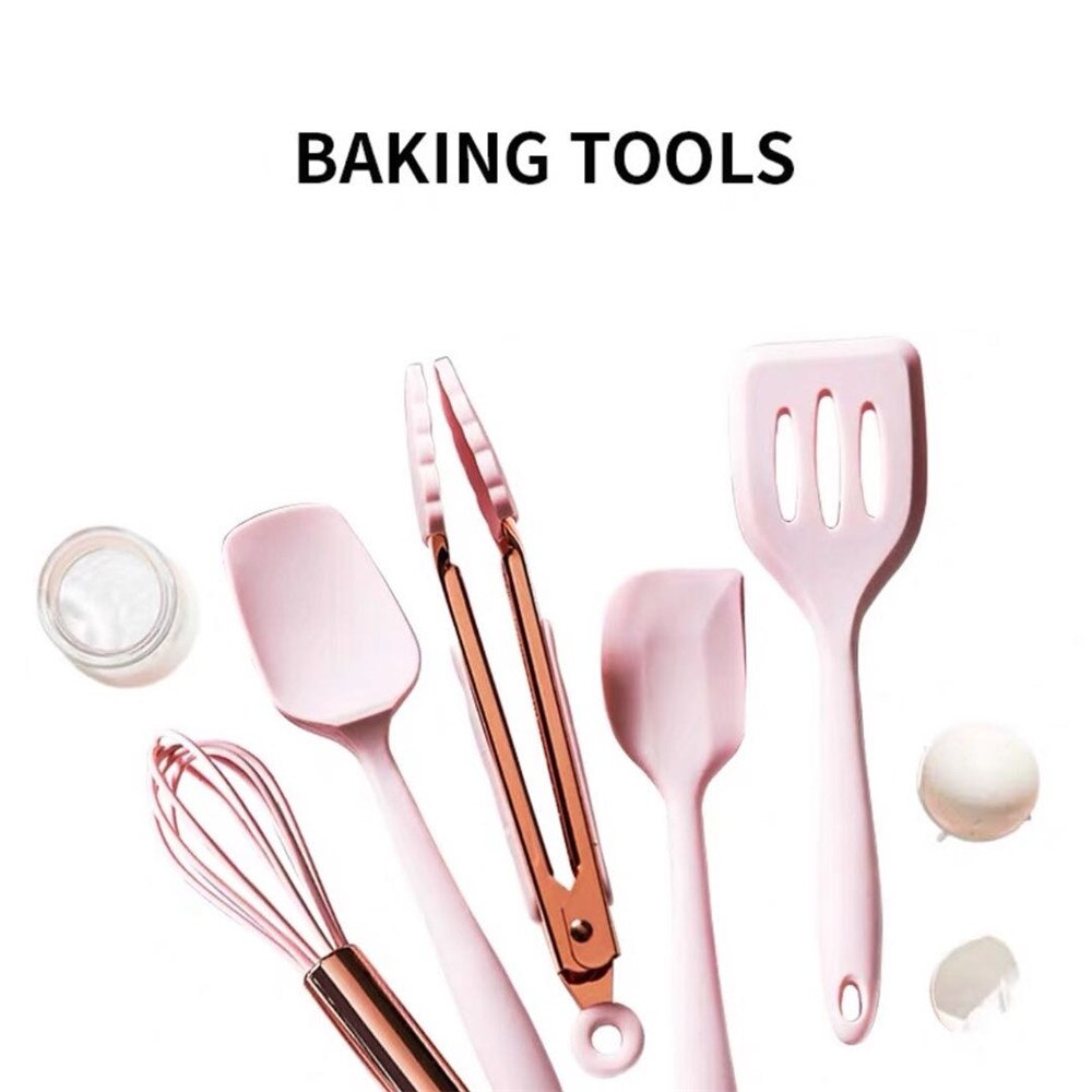 Kochen Silikon Spachtel Schneebesen Haushalt Hohe Temperatur Beständig Nicht-stick Pan Spachtel Backen Küche Gadgets 1PCS