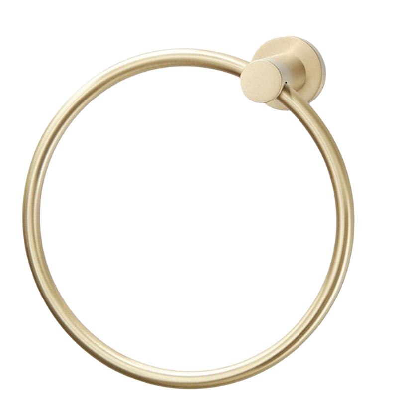 Robe Haak Roestvrij Staal Handdoek Haak Opknoping Badkamer Handdoek Ring Creatieve Handdoek Haak Golden Massief Messing Badkamer Accessoires