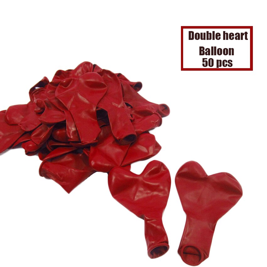 50 stk 10 tommer dobbeltlag rundt hjerteballon bryllupsballoner festballon dekoration fødselsdagsfest forsyninger: Dobbeltlags hjerte