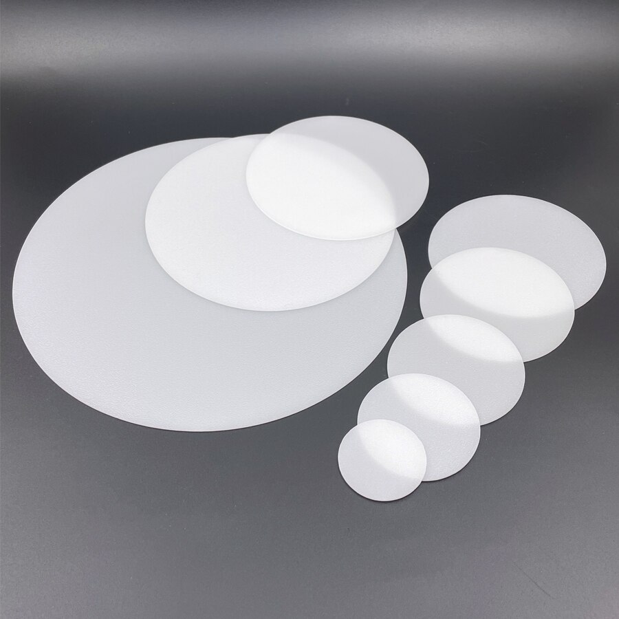 Latarka dyfuzor obiektyw latarka LED DIY filtr szkło PC biały kolor pokrywa mlecznobiałe Film okrągły Anti-glare pokrywa lampy 35 50 - 190