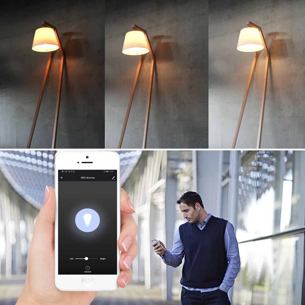 Lonsonho Tuya Draadloze Smart Wifi Led Dimmer Us Touch Licht Dimmers Werkt Met Alexa Google Home Smartlife