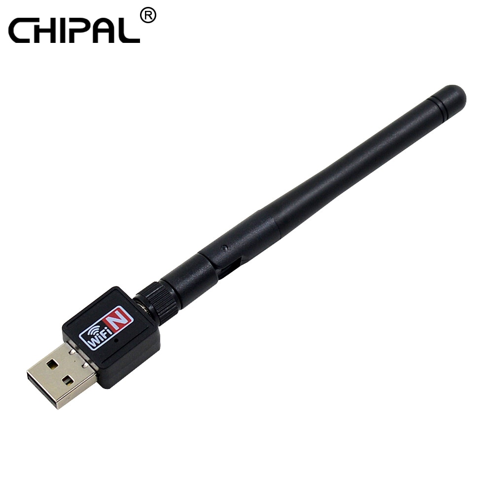 2dBi CHIPL Mini Adaptador USB WiFi 150mbps Placa de Rede Wi-Fi adaptador PC Wi Fi Antena Wi-fi Dongle 2.4G ethernet USB Receptor Wi-fi