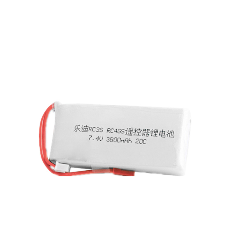 Batterie Lipo RC 2S 7.4V 3500mah pour émetteur Radiolink RC3S RC4GS RC6GS li-polymère avec prise JST 20C 7.4V