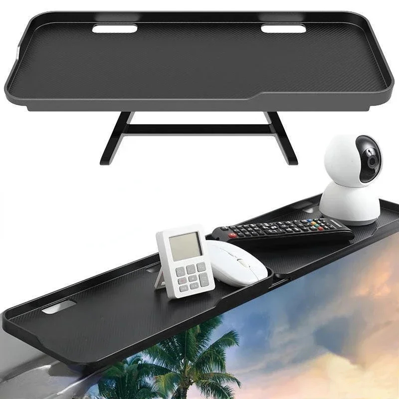 Verstelbare opvouwbare desktopstandaard voor tv-scherm Computermonitor Router Set-Top Box Speler Kantoor Thuis Opbergplank Organizer