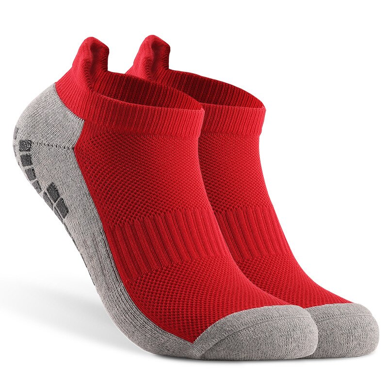 Calcetines antideslizantes con suela de silicona, para fútbol, competición , accesorios deportivos, unisex,: Red