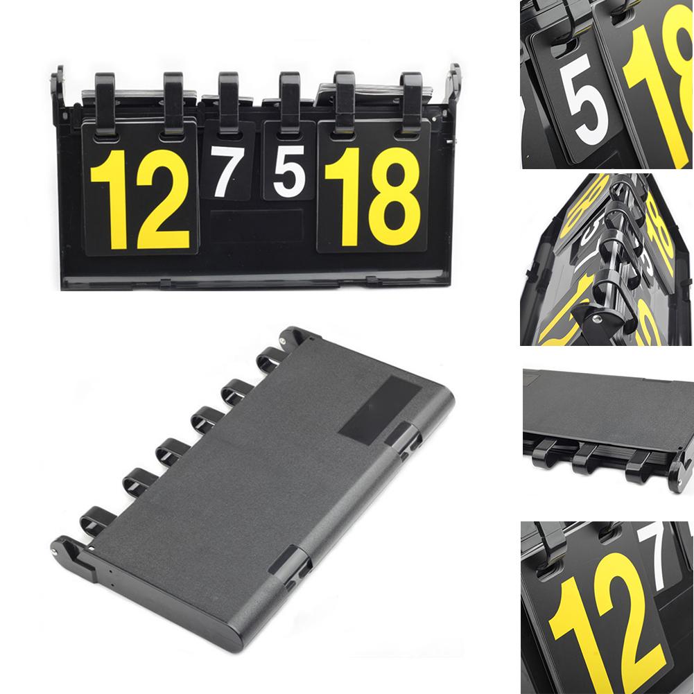 Basketball Scoreboard Four - Digit High - End Multi - Function Table Tennis Scorer Flip Badminton Table Tennis 4 Digits Scoring