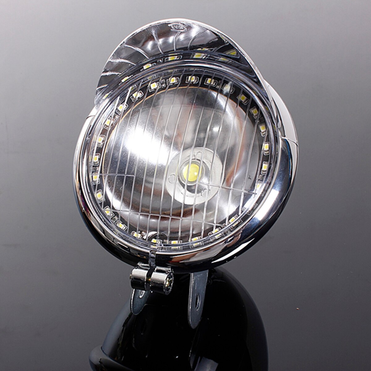 Wit 27 Led Motorcycle Angel Eye Koplamp Fog Lamp Voor Harley Chopper Bobber Cruiser Eenvoudige Installatie Koplampen