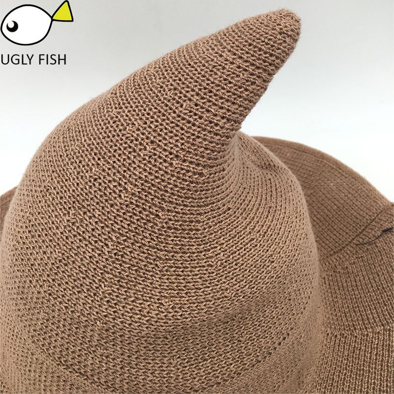 Chapéu de sol para As Mulheres Traje dobrável Chapéu Bola Cap Chapéu de Bruxa Para O Natal Bonito crochê mulheres chapéu de Verão