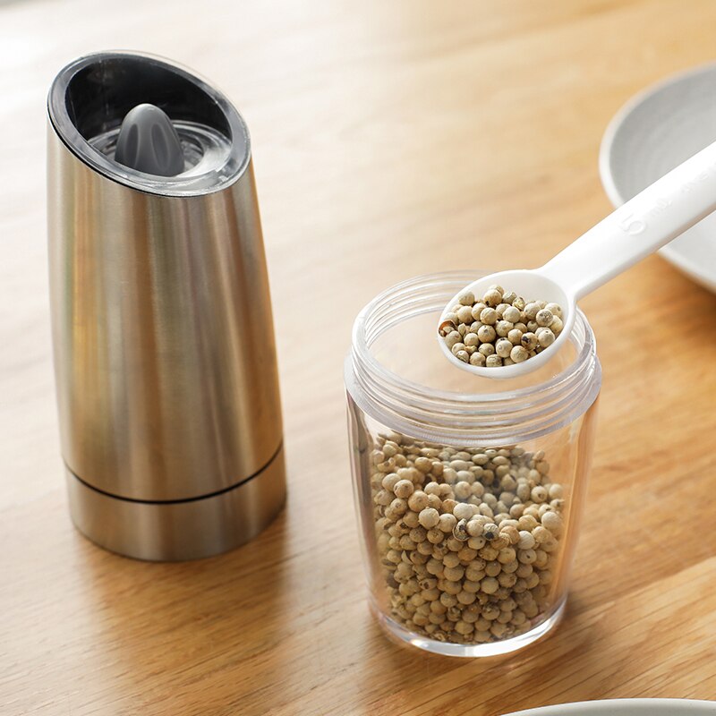 Automatic Salt &amp; Pepper Grinder Gravity Electric Spice Mill Adjustable Spices Grinder With LED Light Kitchen Device Kitchenware