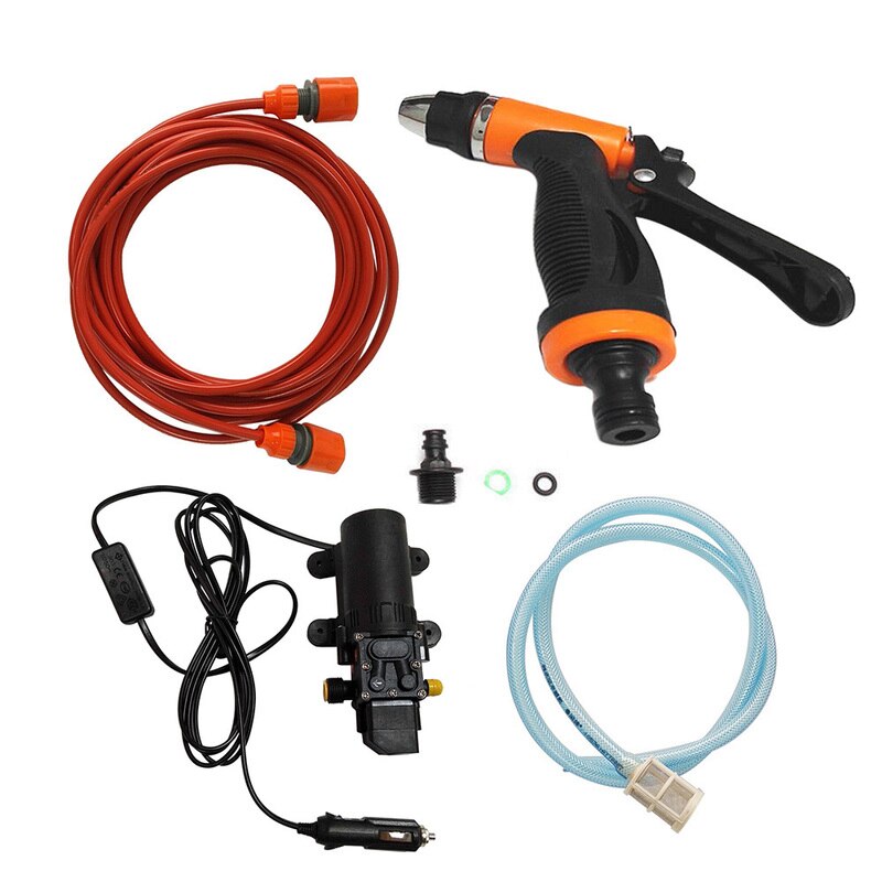 High Pressure Washer Power Pump System Kit Car Washer Pump Car Cleaning Tool DC 12V Car Washer Washing Machine Car Accessories