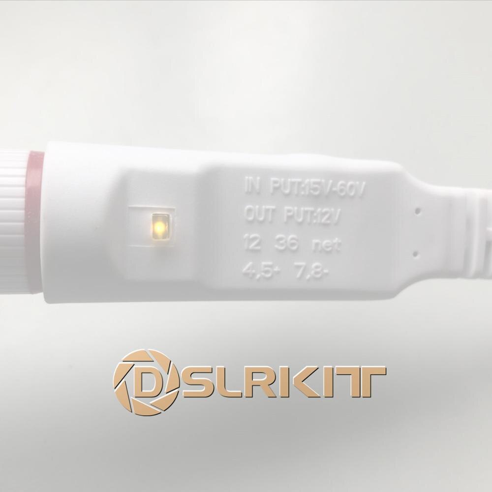 DSLRKIT DC18V-60V to 12V Buck converter Passive PoE Splitter Cable Power Over Ethernet