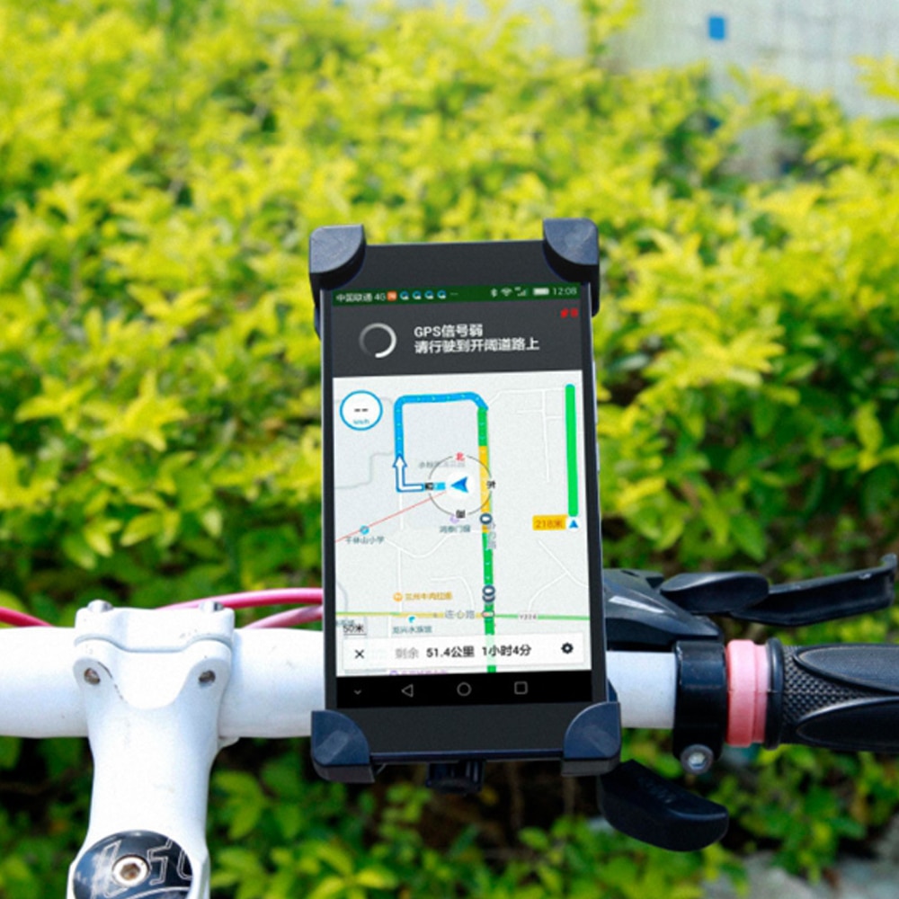 Anti Schütteln 360 Drehung Einstellbar Smartphone Halterung Universal- Fahrrad Halfter Fahrrad Lenker praktisch Halfter Stehen