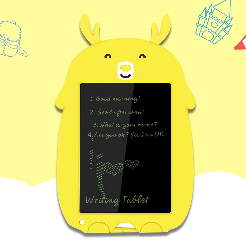 Sunany 8.5 Inch lcd writing tablet cartoon Drawing Electronic Handwriting Pad reusable eco-friendly cute kids Writing Board