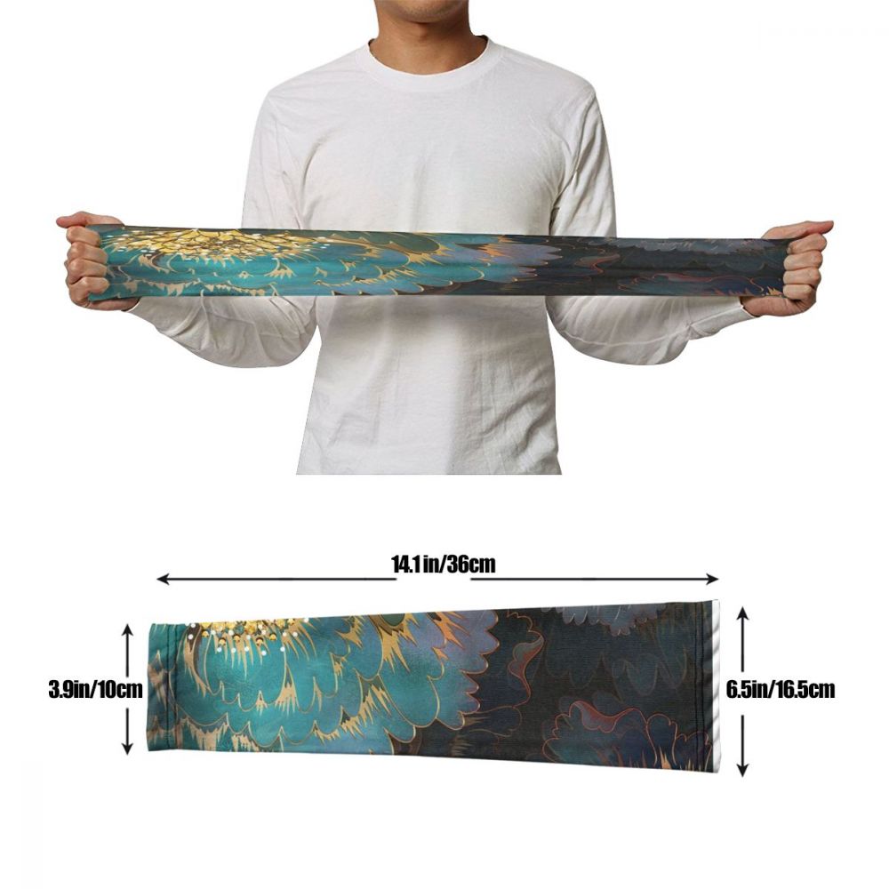 Sports Calf Protector Calf Leg Running Compression Sleeve Socks Shin Splint Support Brace Guard Flower Q007