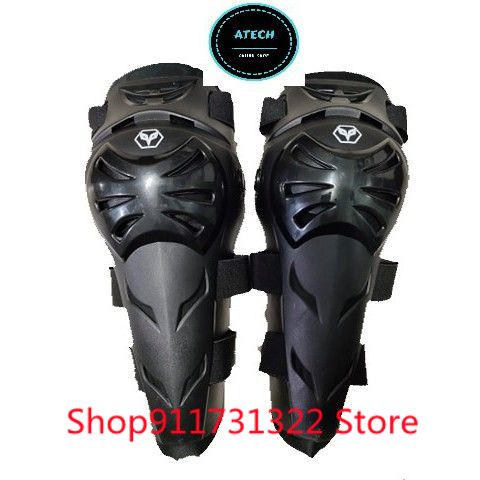 Duhan Rungear-coderas protectores de rodilla para motocicleta, conjunto de armadura (negro), 4 Uds.