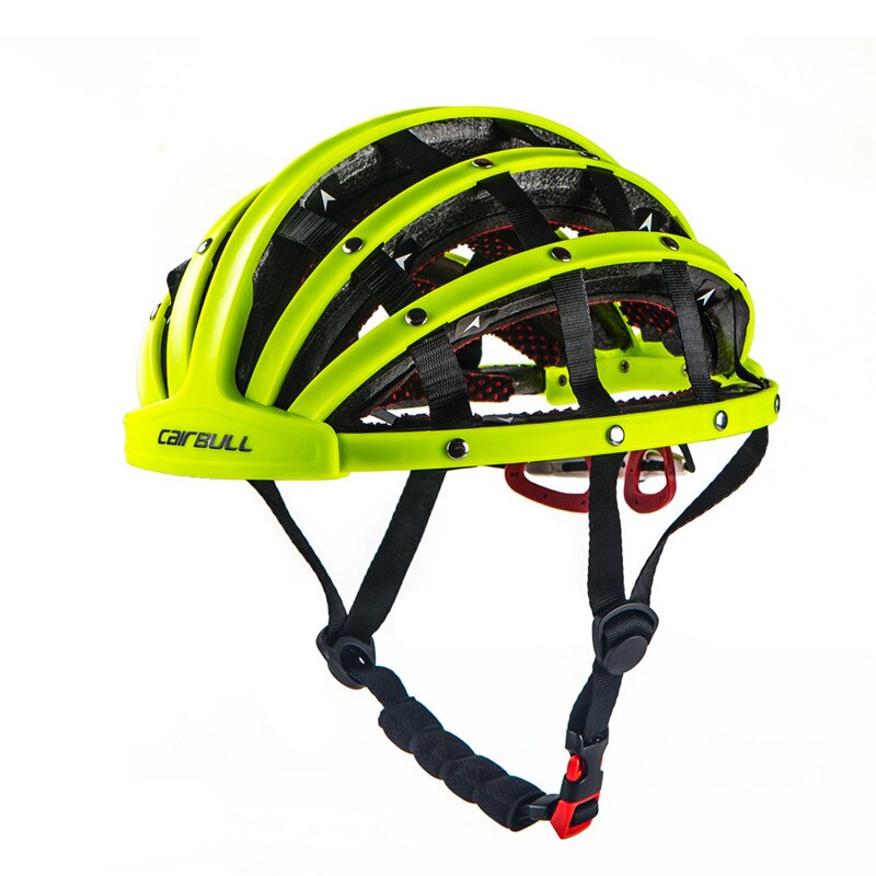 260G Opvouwbare Road Fiets Helm Lichtgewicht Draagbare Fietsen Fietshelm City Bike Sport Veiligheid Leisure Rijden Helm: green