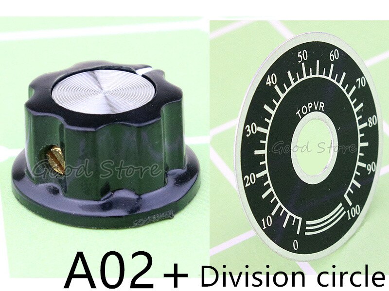 10 stk. mf -a01 mf-a02 mf-a03 mf-a04 mf-a05 potentiometer drejeknap med 118/wx050 drejekontakt elektronisk 6mm: Mf -a02 og ring