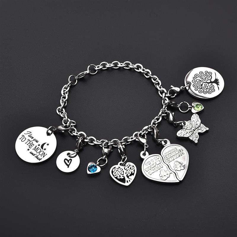 Rvs Cross O Ketting Armband Voor Mannen Zilveren Kleur Rolo Schakelkettingen Kabel Link Op Hand Armbanden Sieraden Accessoires