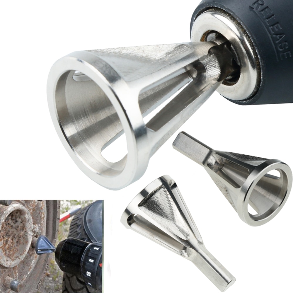 Stainless High Strength Chamfer Tool Steel Repair Tools Deburring External Drill Bit Remove Burr Silver Tire Repair Tools