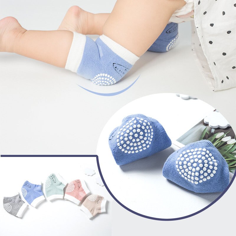 1 paar Nette Krabbeln Ellbogen Kneepad Kissen Kleinkinder Baby Mädchen Jungen Knie Pads Schutz Sicherheit Gittergewebe Kleinkind Bein Wärmer