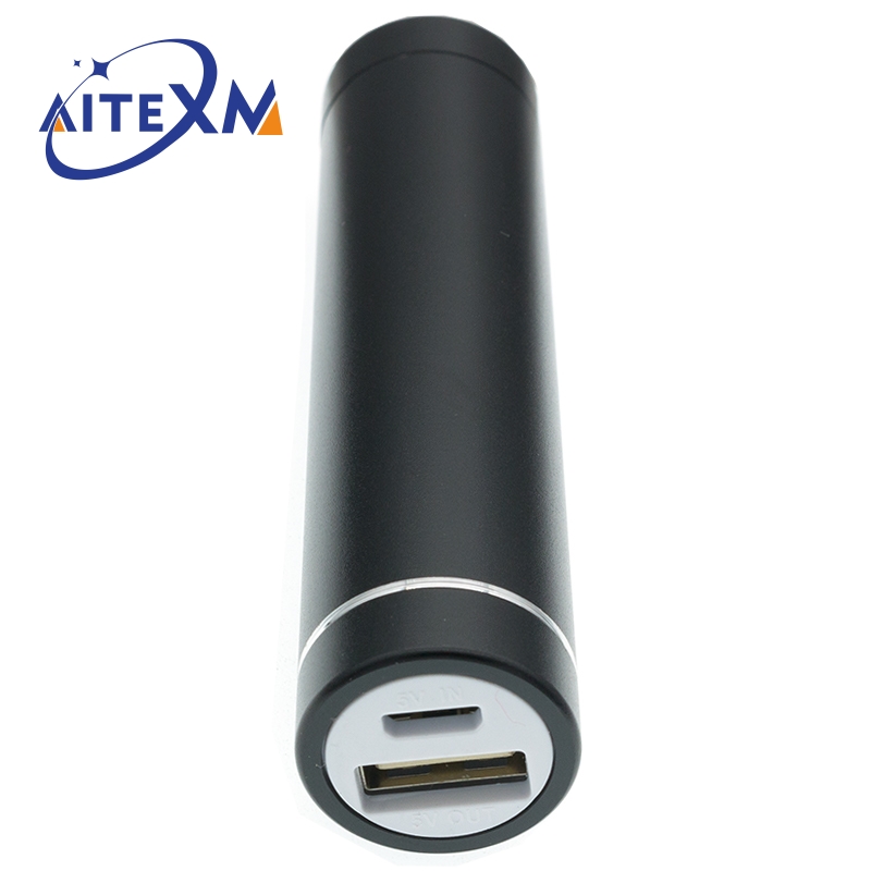 Batterie externe en métal pour smartphone, kit de bricolage, boîtier de rangement, soudure gratuite imbibée, 1X, batterie 18650, 5V, 1A, chargeur USB