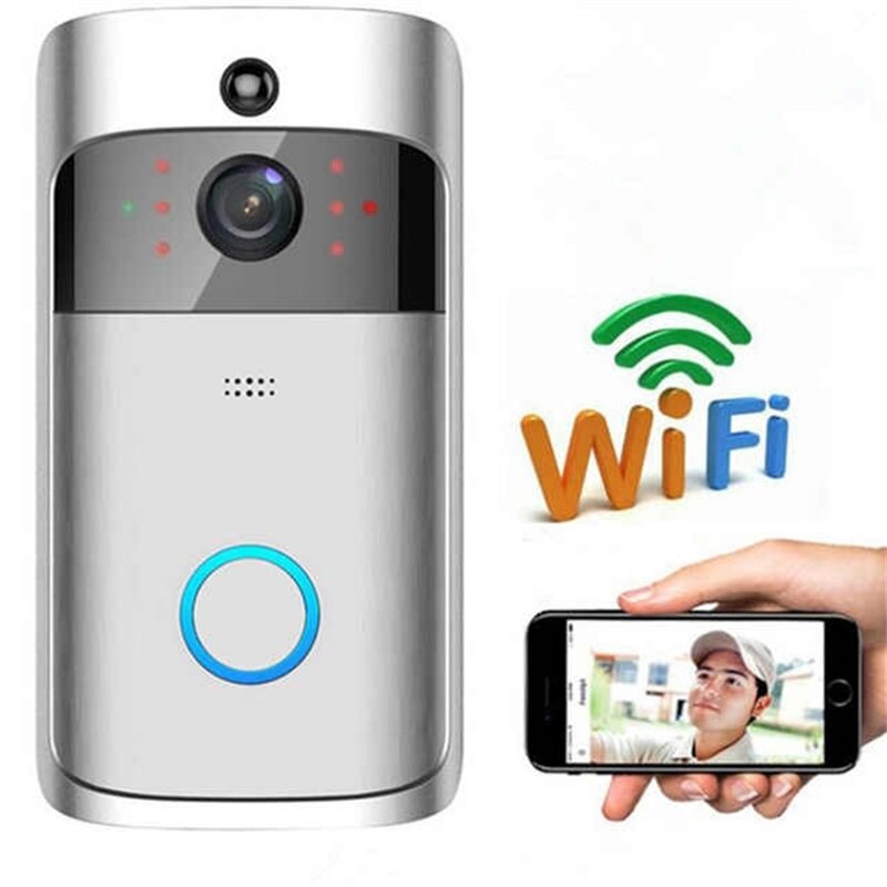 720P Smart Security Video Cctv Draadloze Ring Deurbel Camera Wifi Deurbel Camera Wifi Video Smart Deurbel