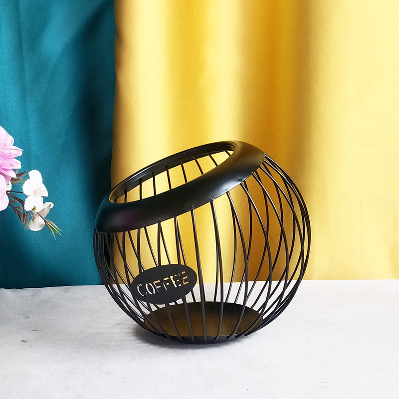 Multi-Use Nespresso Dolce Gusto Coffee Pod Storage Holder Large Capacity Iron Display Stand Coffee Capsule Storage Cup Basket