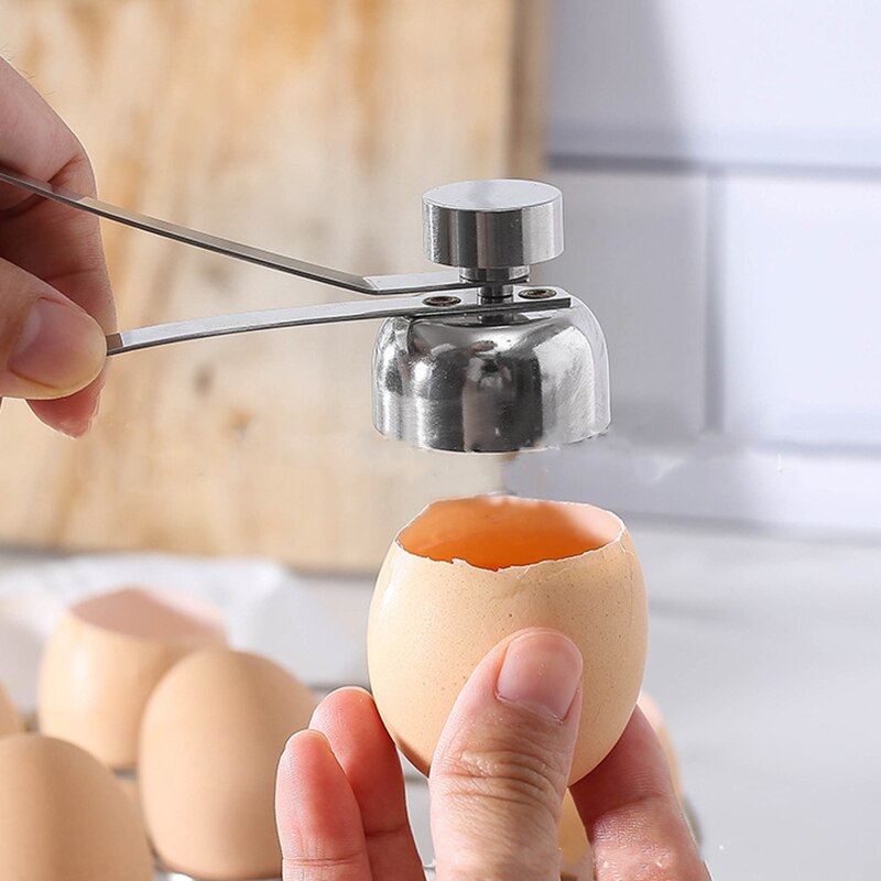 Ciseaux coupe-œufs en métal à Double tête, nouvelle mise à niveau, ouvre-coquille d'œuf en acier inoxydable, ouvre-coquille d'œuf brut poché