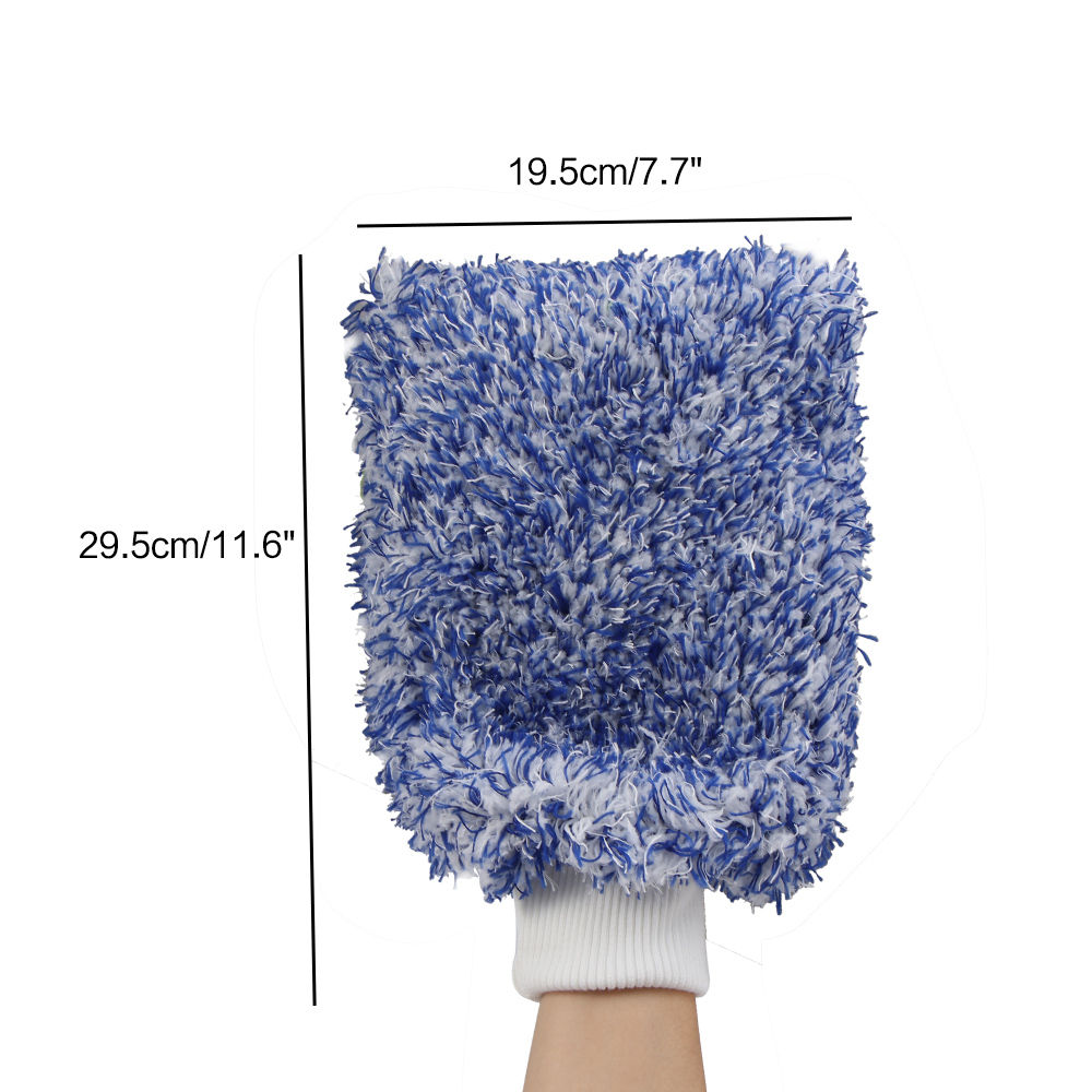 Guante para lavado de coche sin arañazos manopla de microfibra para lavar en seco y húmedo para el baño de la cocina del hogar