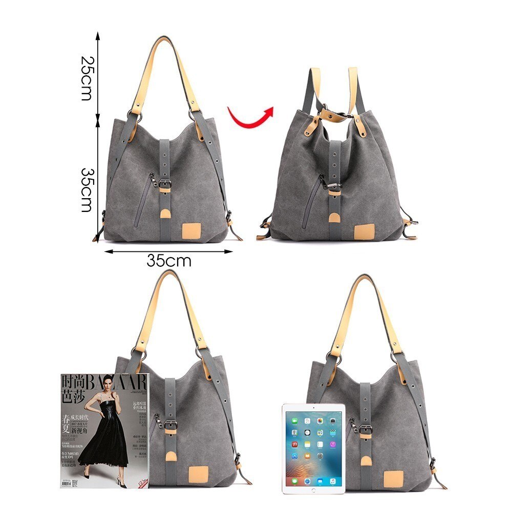 Canvas tas dames handtassen crossbody tas over de schouder vrijetijdstassen grote reistassen tassen voor dames