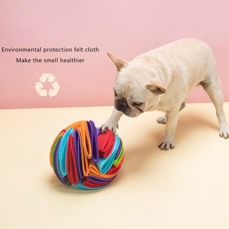 15/20cm Dog Sniffing Mat Toys Foldable Sniffe Ball Pet Dog Toy Training Games Nose Work Sniff Ball Pet Puzzle Toy Diameter