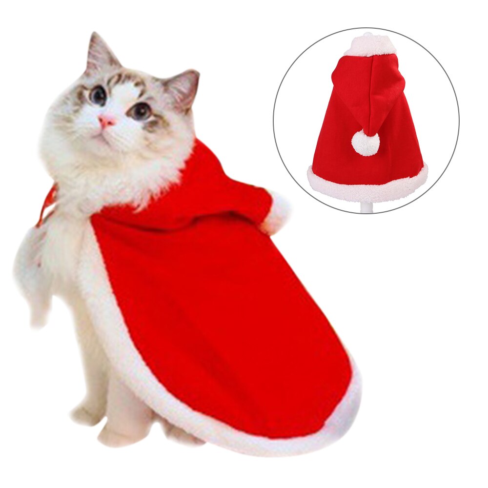 Hond Kleding Mantel Rode Kerst Kleding Voor Pet Hond Kat Hooded Lace Up Mantel Hond Geul Kleding Hond Levert
